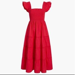 Hill House Ellie Nap Dress Raspberry Red XS